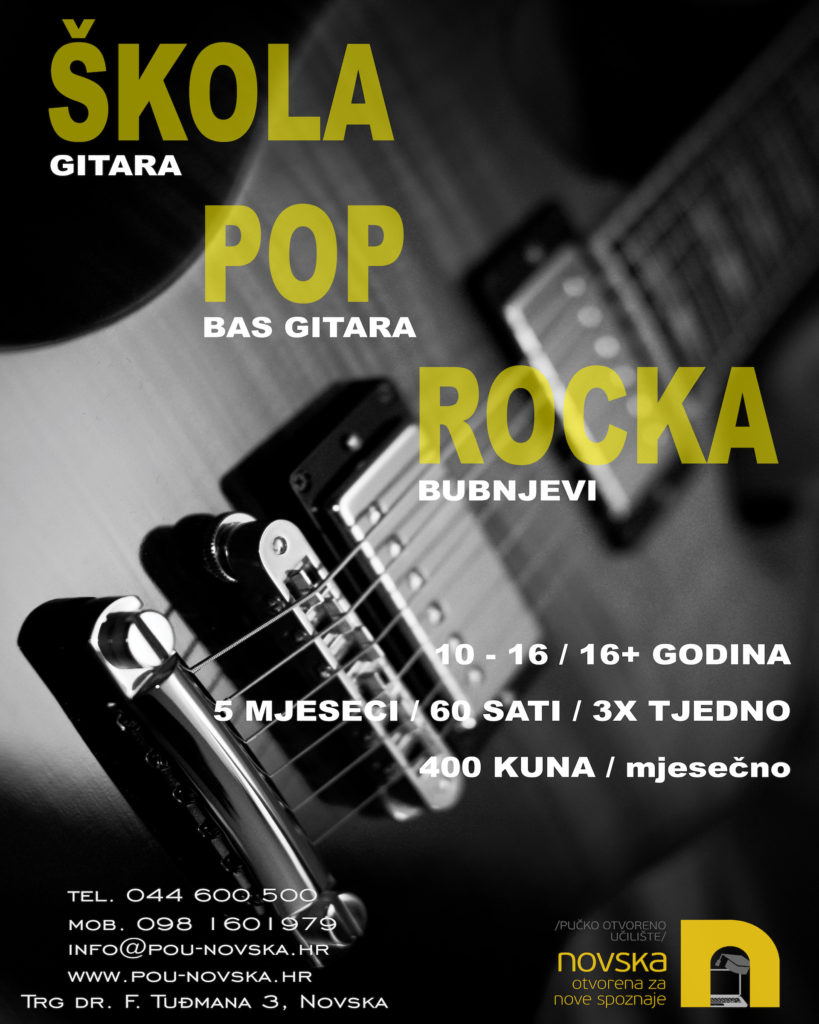 PLAKAT: Škola pop rocka